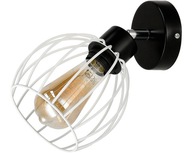 LED nástenné svietidlo WIRE BALL lampa, BIELA ​​1XE27