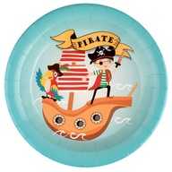 Papierové taniere Pirate Adventures 22,5 cm 10 ks