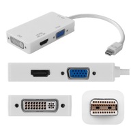 Adaptér AUDA Mini DisplayPort DP na HDMI VGA DVI