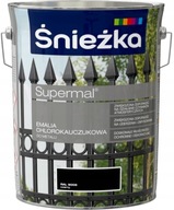 Śnieżka Supermal chlórkaučukový email Black Gloss 5l