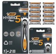 BIC HYBRID 5 FLEX HOLIACI holiaci strojček + 10 NÁPLŇOV SADA 1+2+8