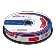 10x MediaRange CD-RW 700MB Cake 10ks MR235