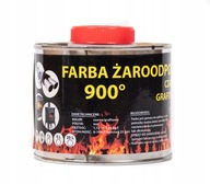 Žiaruvzdorná farba, krbové tlmiče, 0,5l GRAPHITE 800C