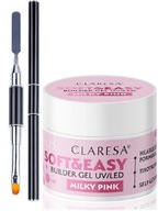 CLARESA BUILDING GEL SOFT&EASY MILKY PINK 90g