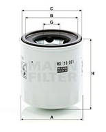 MANN-FILTER WD 10 001 x Filter, hydraulika velína