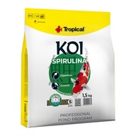 Tropické KOI Spirulina Krmivo pre koi kapry jemné granule 