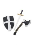 KNIGHT SET SHIELD + SWORD + AX ​​​​KNIGHT WARRIOR