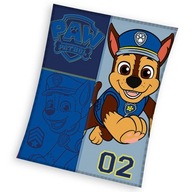 Detská deka VEĽKÁ detská deka 150x200 Paw Patrol Chase modrá