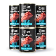 6X JOHN DOG PURE BLACK DEER MOKRÉ KRMIVO PRE ŠTEŇA