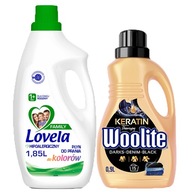 LOVELA FAMILY Tekutá farba na pranie + WOOLITE čierna