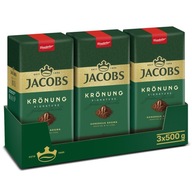 Jacobs Kronung mletá káva 3x 500g