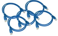 Prepojovací kábel UTP 6 Alantec RJ45/RJ45 0,5m modrý. 5 ks