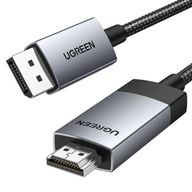 Ugreen Strong Cable Display Port na HDMI kábel Pletený 4K 1m jednosmerný