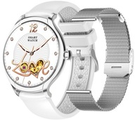 SMARTWATCH RUBICON RNCF13 SILVER HOVORÍ TEPOVÁ TEPOVÁ TEĎ PRISPÔSOBENIE HRY