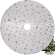 Koberec na vianočný stromček Biely koberec kožušina 78 cm veľký na darčeky okrúhly