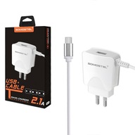 SIEŤOVÁ NABÍJAČKA + USB KÁBEL TYPU C 10,5W RÝCHLE