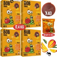 SNAIL BOB SNAIL BOB SNAIL ovocný snack MANGO BEZ CUKRU 100G x4 0,4KG 40ks x10g