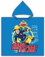 PONCHO uterák s kapucňou Bavlna FIREMAN SAM