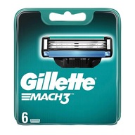 Gillette Mach 3 originálne náboje do žiletiek, 6 ks