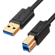 Unitek C14095BK-2M USB kábel pre tlačiareň, USB-A, USB 3.0, 5 Gbps, 2 m