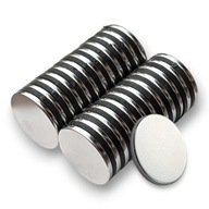 25 × neodymiový magnet 20x2mm valcový valček Strong N38 25 ks.