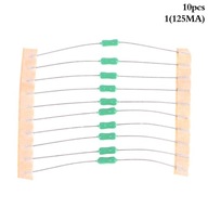 10ks 2,4*7mm axiálna zelená poistka 125mA -