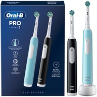 SADA ELEKTRICKEJ KEFKY ORAL-B PRO1 DUO MODRÁ + ČIERNA