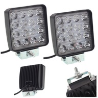 PRACOVNÁ LAMPA 16 LED 48W halogénová 12V 24 IP67 E9 x2