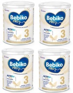 BEBIKO PRO+ 3 UPRAVENÉ MLIEKO PO 1 roku 4x700g