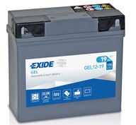 EXIDE Gélová batéria 19Ah 170A P+ 185 Štart