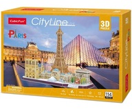 CUBIC ZÁBAVNÉ PUZZLE 3D CITYLINE PARÍŽ