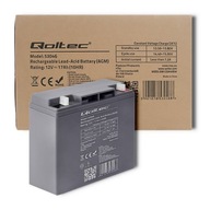 Qoltec AGM batéria 12V 17Ah max 255A