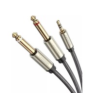 UGREEN KÁBEL AUDIO KÁBEL TRS MINI JACK 3,5MM - 2 X 2X TRS JACK 6,35MM 2M