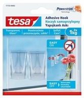 TESA Transparentné samolepiace háčiky 2 KS 1kg