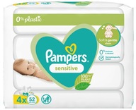 Pampers vlhčené obrúsky 4 x 52 ks.