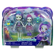 Enchantimals Bábiky SISTERS Patter a Piera Peacock Mattel HCF83 + DOPLNKY