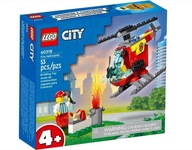 LEGO City 60318 Hasičský vrtuľník Hasiaci požiar 53 kociek 4+