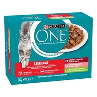 Purina ONE Sterilcat Filety mix príchutí 12x85g