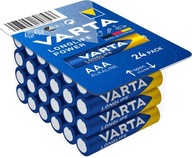 24x Varta AAA alkalická batéria (R3) Power box s dlhou životnosťou