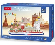 3D puzzle 107 dielikov City Line Moskva Cubic Fun