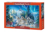 PUZZLE 1500 CASTORLAND MOONRISE CALL zimná krajinka