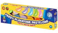 Pastelové plagátové farby 12col 20ml