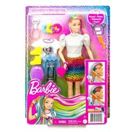 Účes pre bábiku Barbie Farebný leopard GRN81