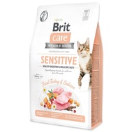 Brit Care Cat Sensitive / Morka s lososom pre citlivé mačky 2 kg