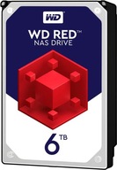 HDD WD RED WD60EFAX 6TB 6000 GB 3,5" 256 MB SATA 3 III NAS 5400 24/7