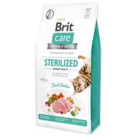 BRIT CARE Cat STERILIZOVANÝ MOČ bez obilnín 7 kg