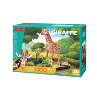 3D PUZZLE ZVIERATÁ ŽIRAFA 43 KUSOV KUBICKÁ ZÁBAVA