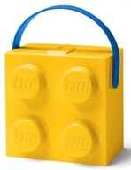 Kocka LEGO box na obed s rukoväťou (žltá)