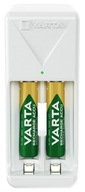 Varta mini nabíjačka + 2 800 mAh AAA batérie, biela