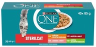 Mokré jedlo pre mačku Purina One Sterilcat Mini Fillets Mix Mix 40x85G